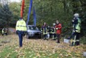 Einsatz BF Koeln PKW im See Koeln Esch P146